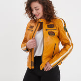 Wartbugy - Blouson moto vintage femme