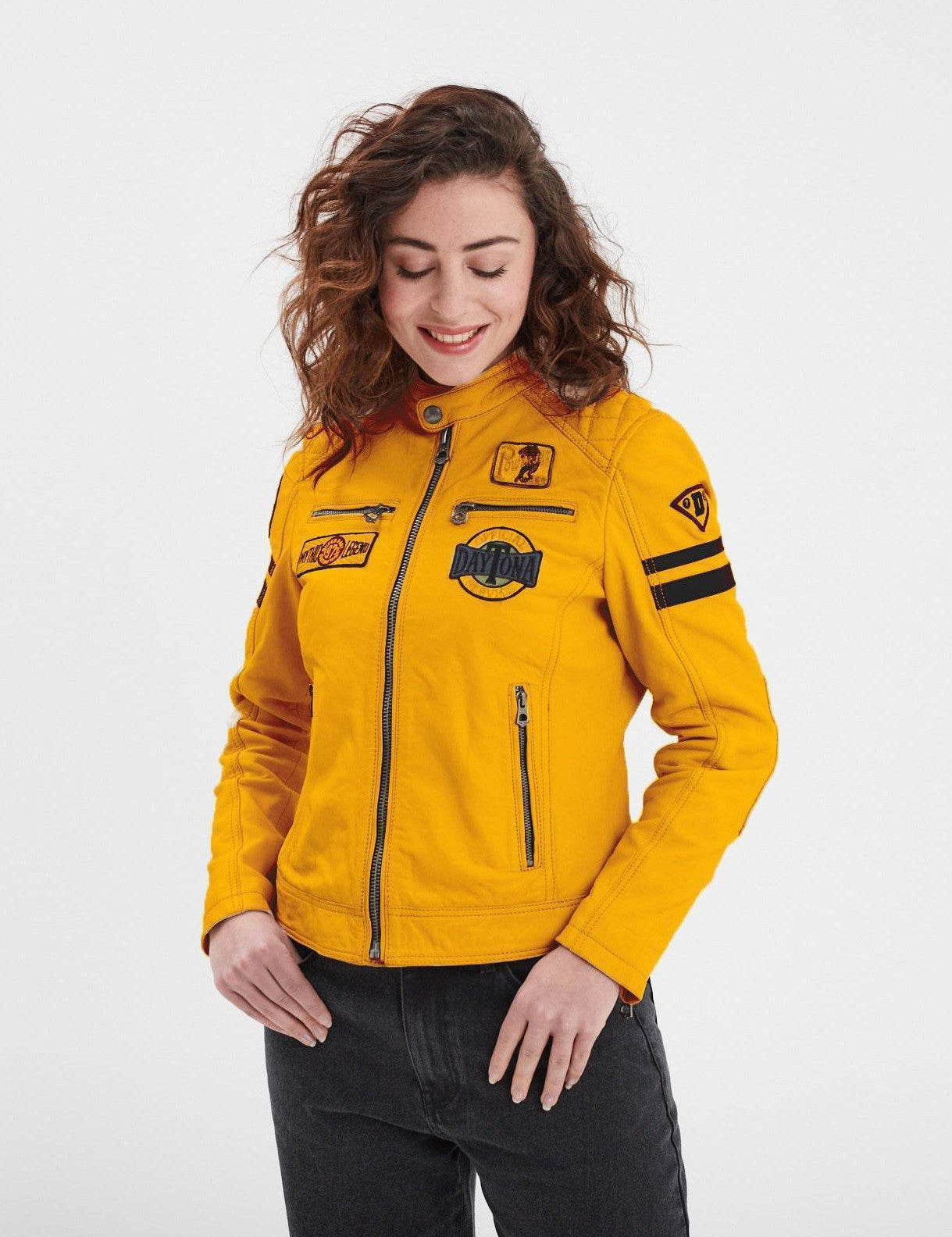 Walkora - Blouson moto vintage femme