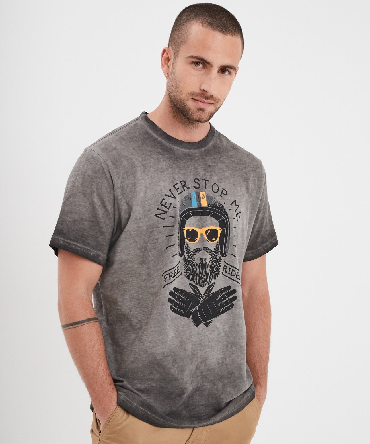 Free rider - T-shirt textile homme