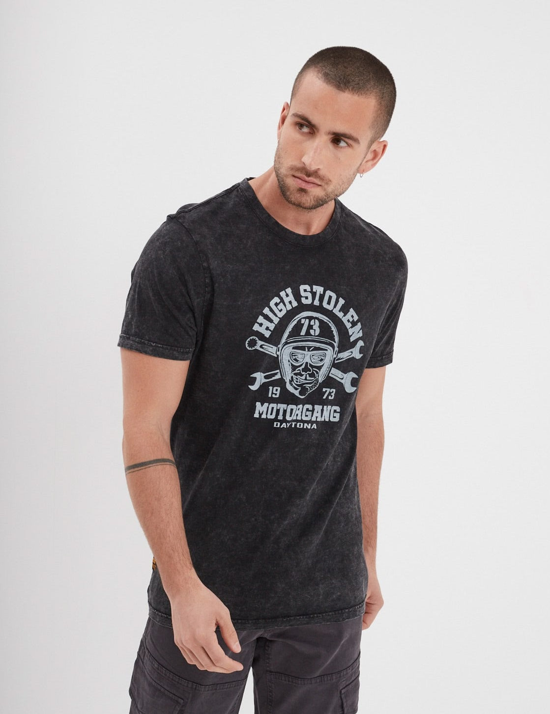 Monroe - T-shirt moto vintage
