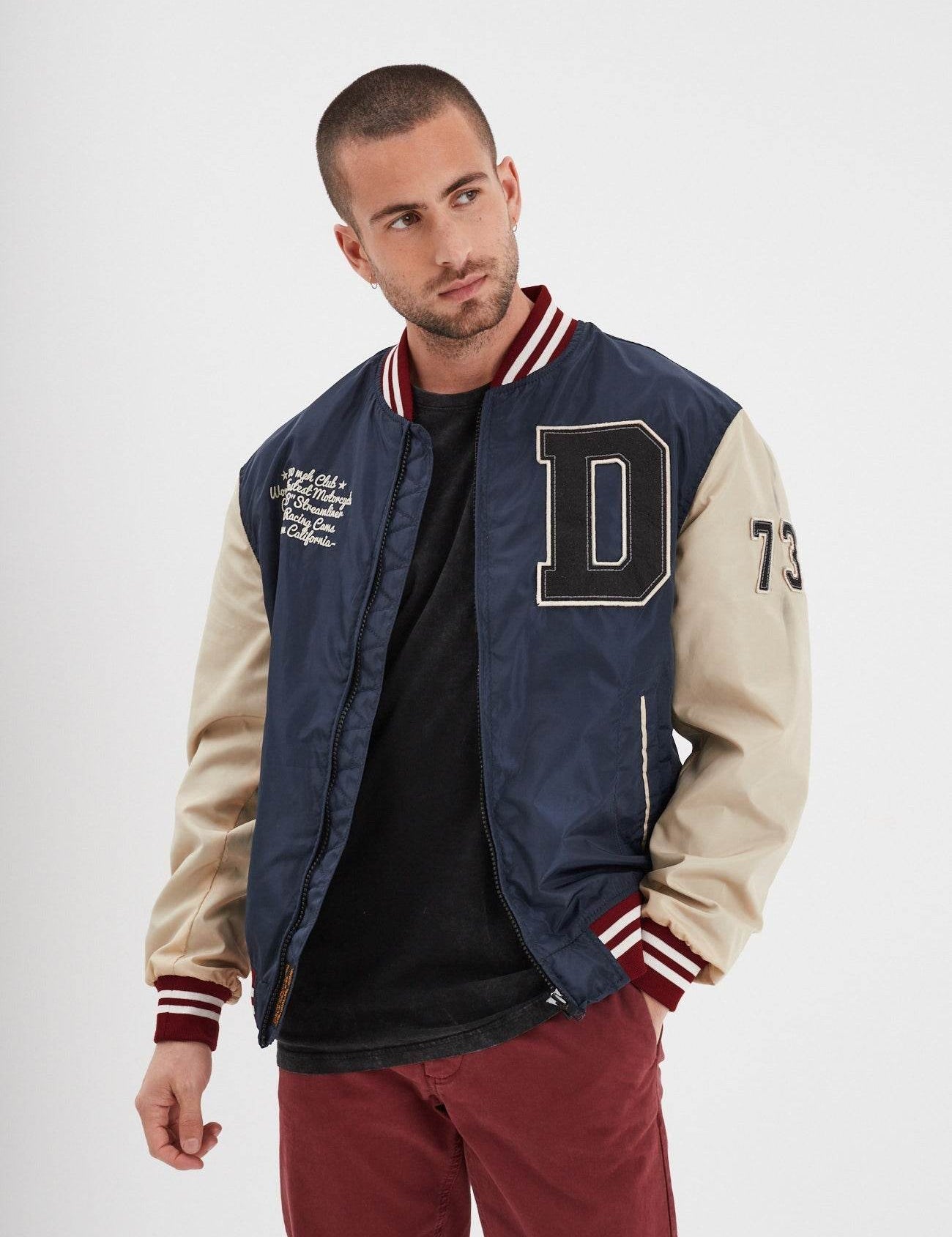 Bloomfield Nylon - Men's Varsity Bomber Jacket
