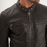 Akronima - Blouson cuir motard