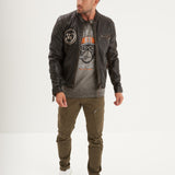 Buster - Blouson cuir moto vintage