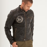 Buster - Blouson cuir moto vintage