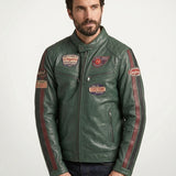 Clinch - Blouson cuir racing