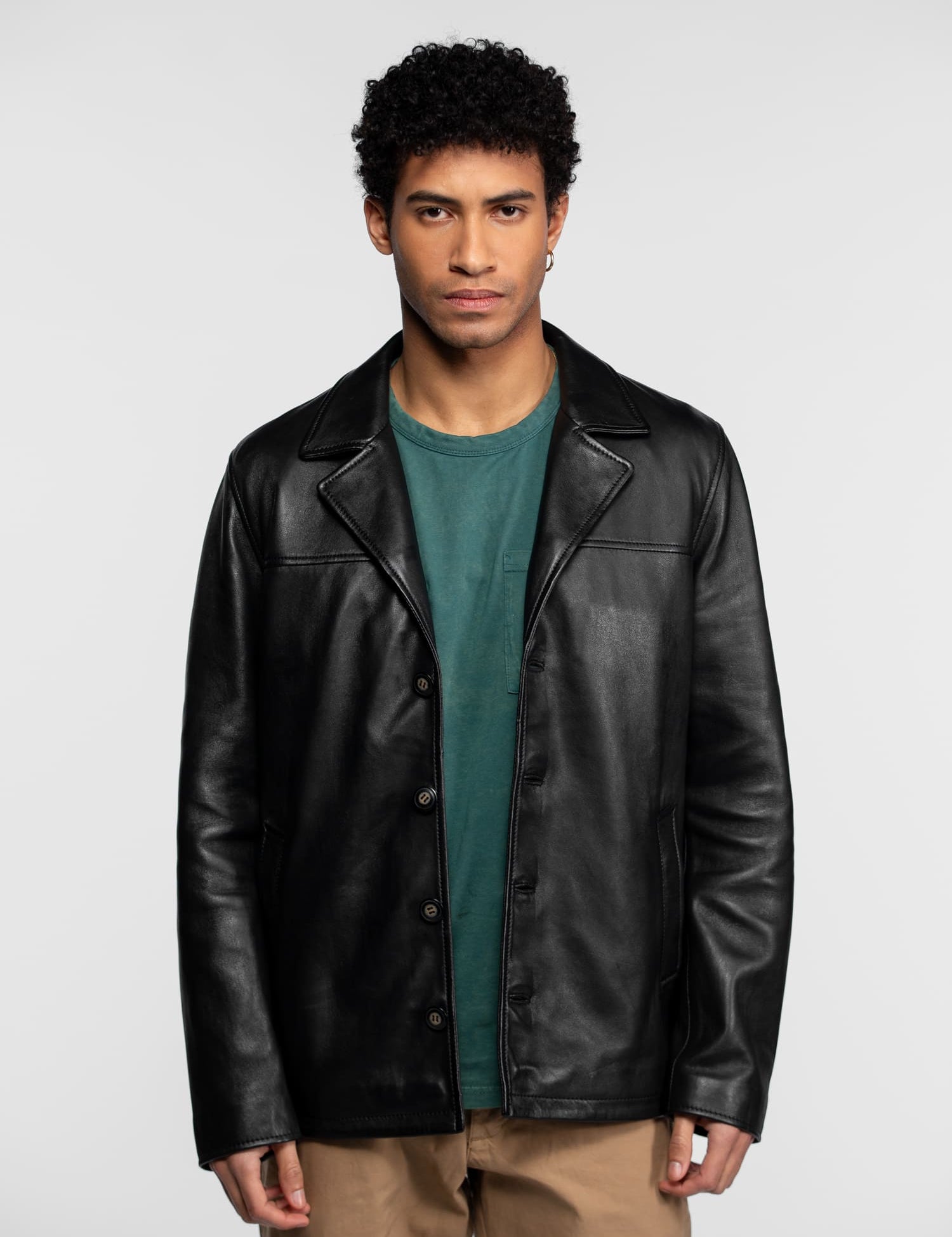 Dodge - Veste en cuir homme