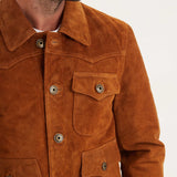 Douglas - Veste cuir de buffle