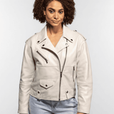 Bannock - Blouson cuir à franges