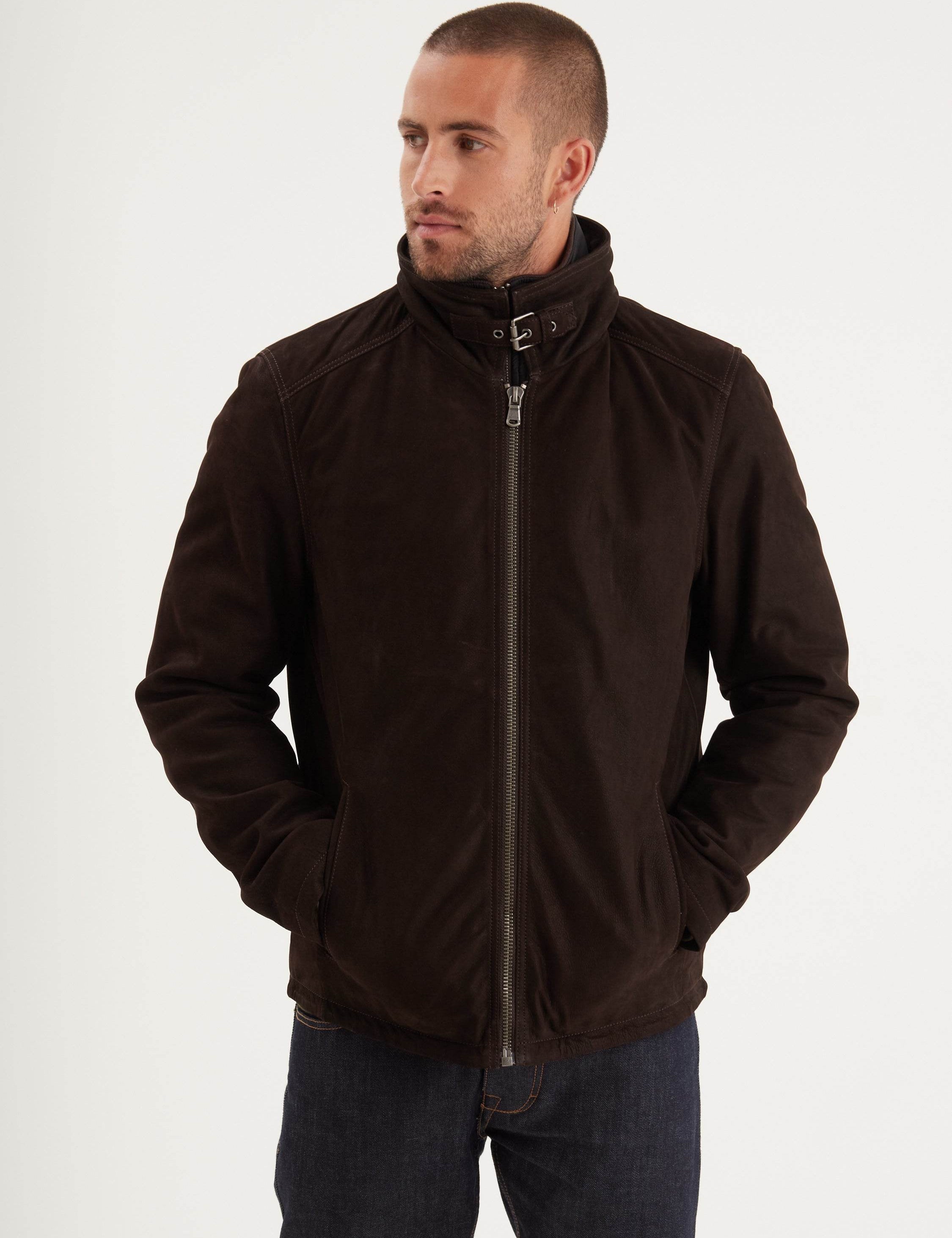 Ford - Blouson cuir homme marron