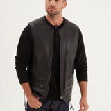 Free chapter - Gilet biker cuir homme