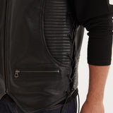 Free chapter - Gilet biker cuir homme