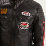 Gasly - Blouson cuir motard