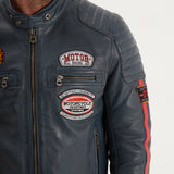 Gasly - Blouson cuir motard