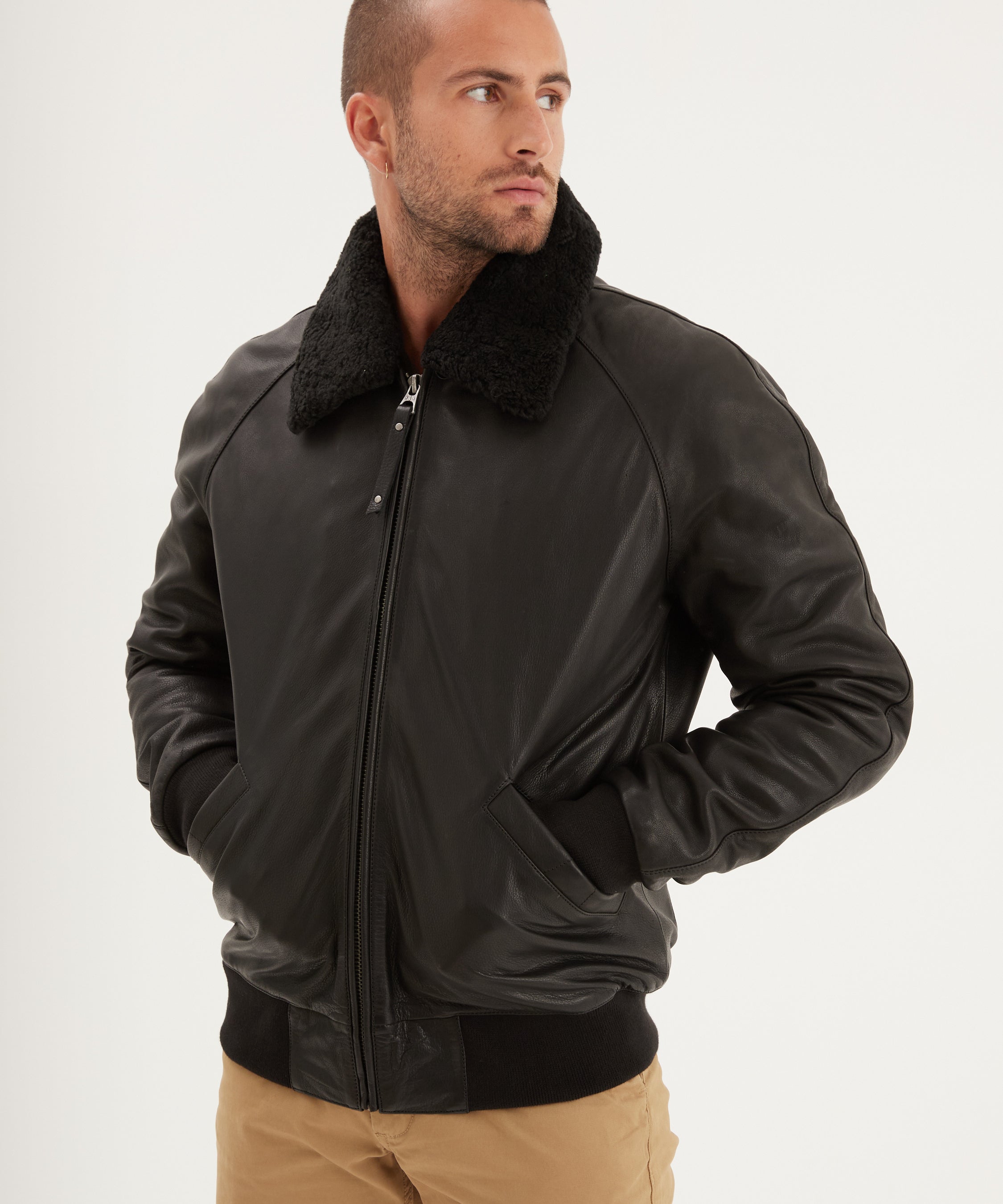 Johnson - Blouson aviateur cuir