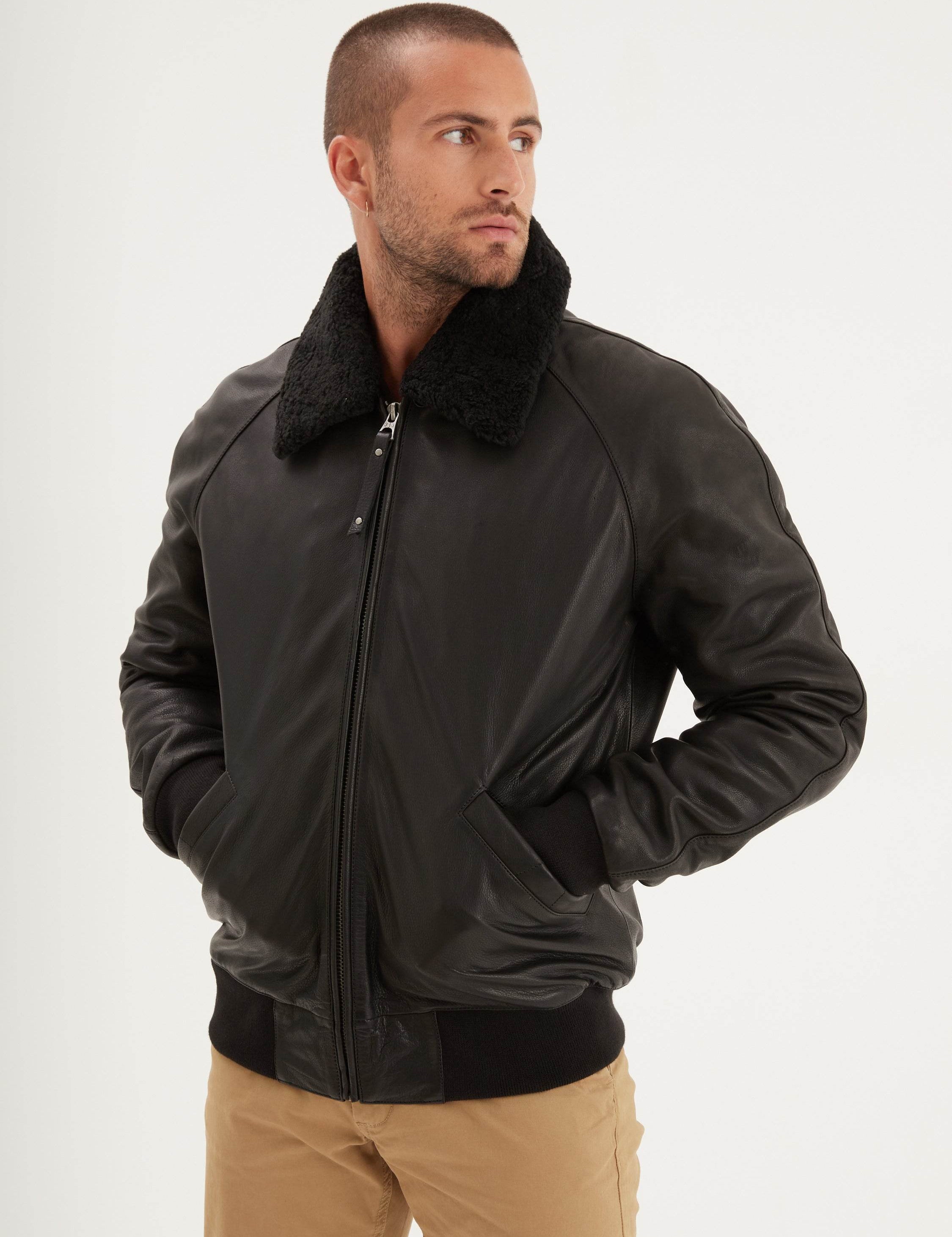 Johnson - Blouson aviateur cuir