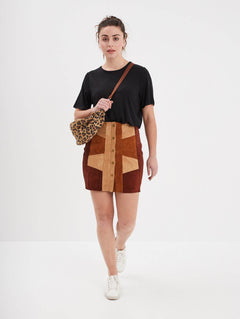 Broonzy - Hippie-style leather skirt