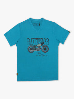 Kooskiar - T-shirt moto vintage