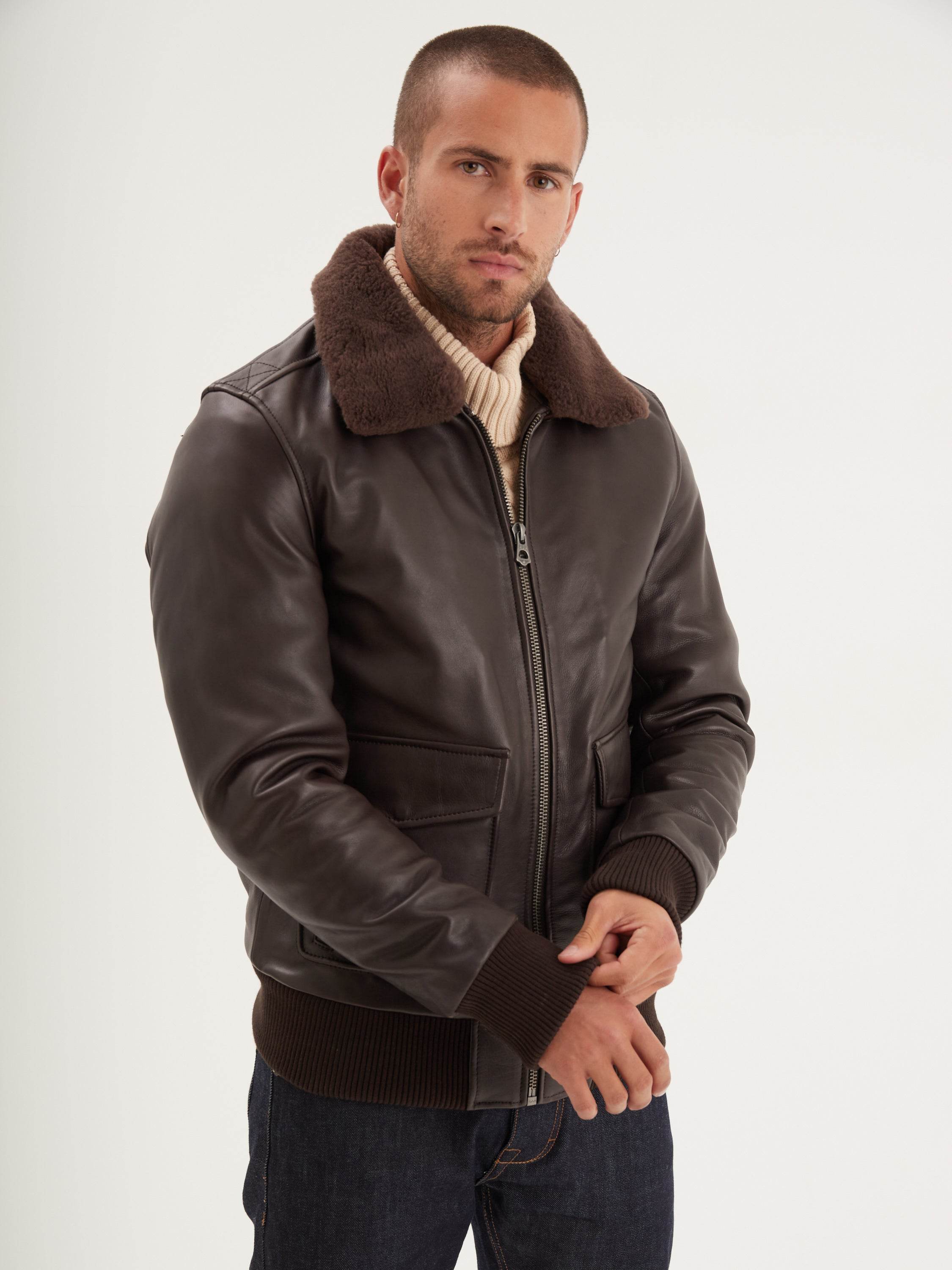 Daytona 73 Marque Veste En Cuir Homme Asphalt Blouson Cuir