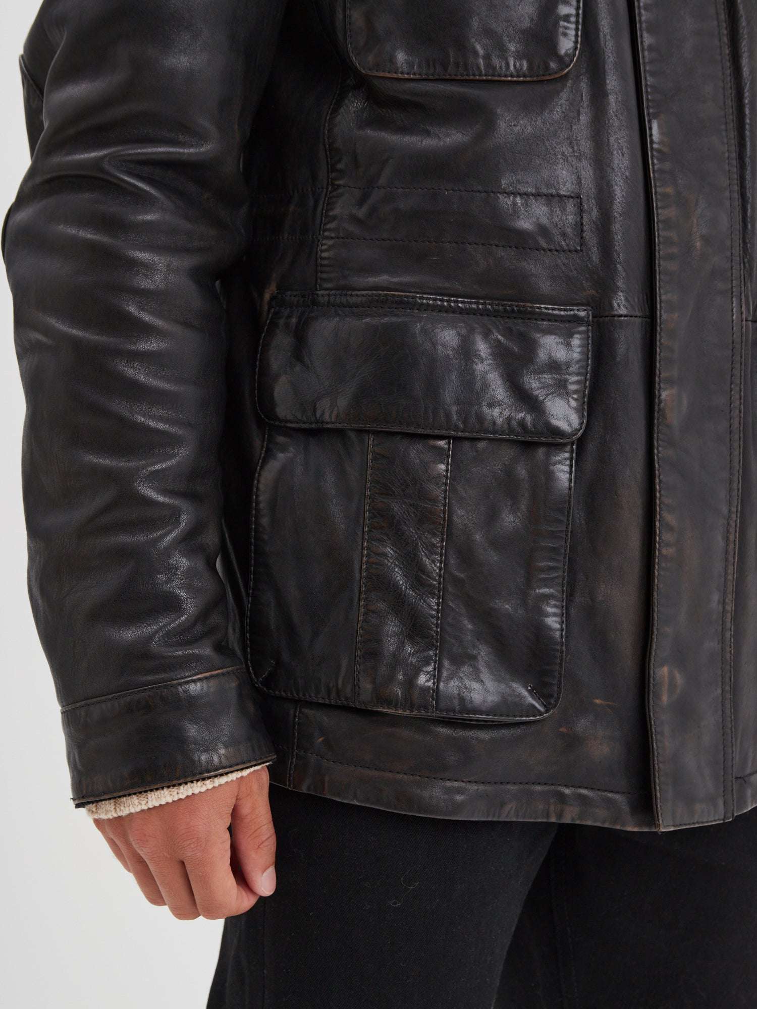 Salemi - Blouson cuir vintage