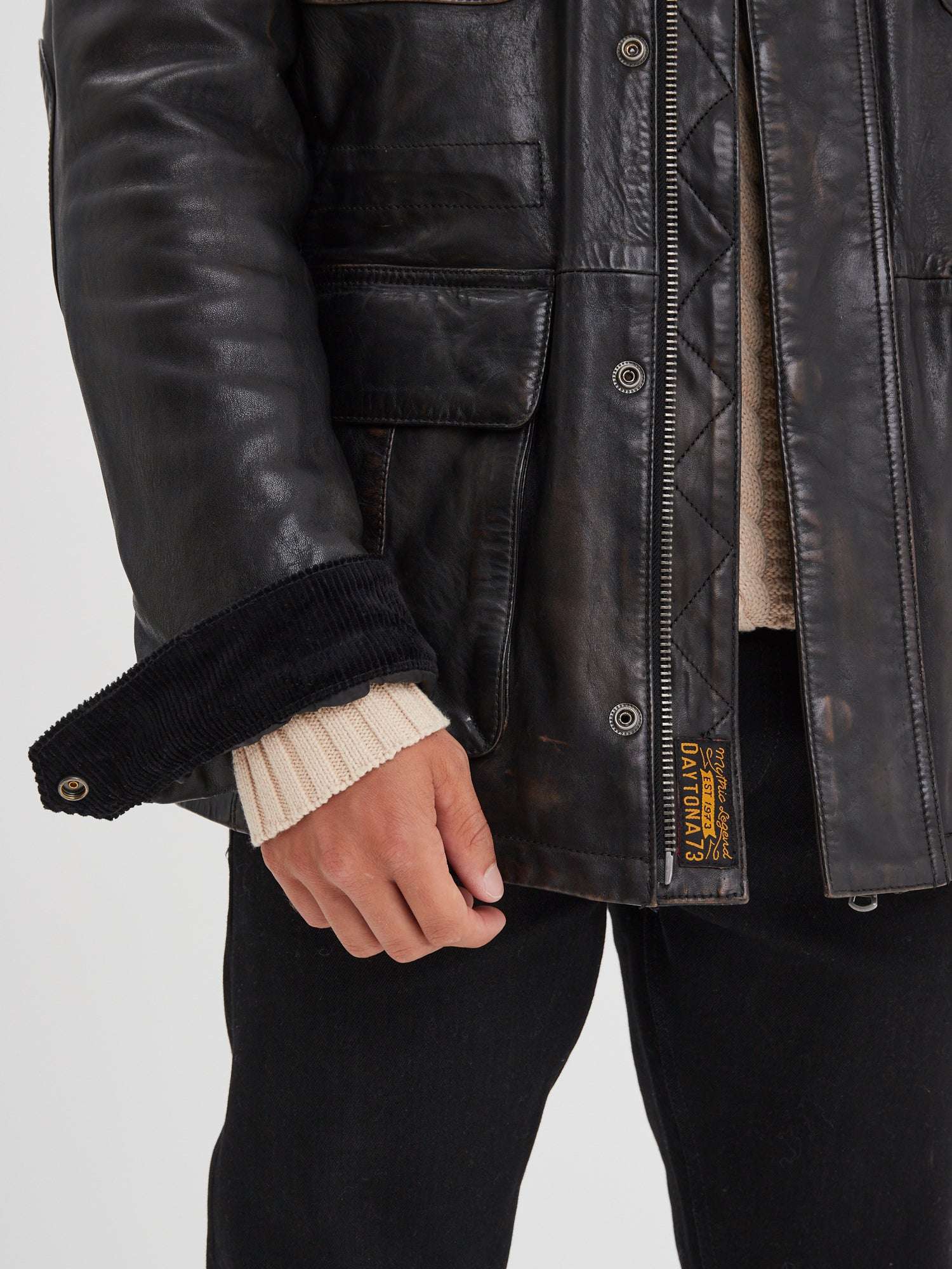 Salemi - Blouson cuir vintage