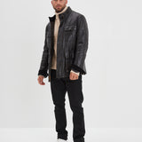 Salemi - Blouson cuir vintage