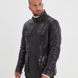 Salemi - Blouson cuir vintage