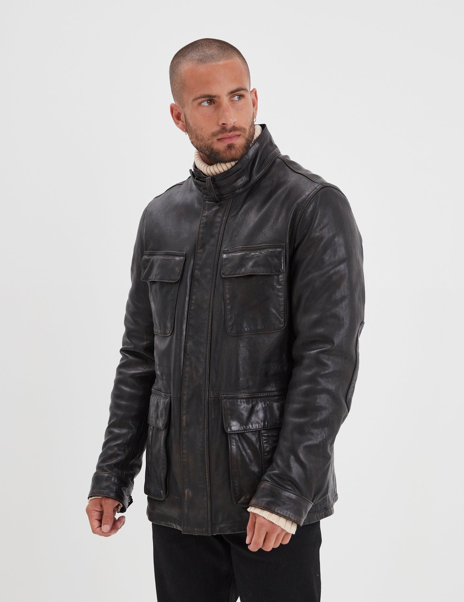 Salemi - Blouson cuir vintage