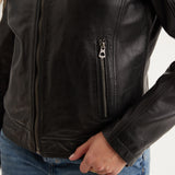 Walkora - Blouson moto vintage femme