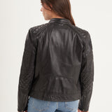 Walkora - Blouson moto vintage femme