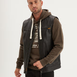 West road - Gilet cuir homme