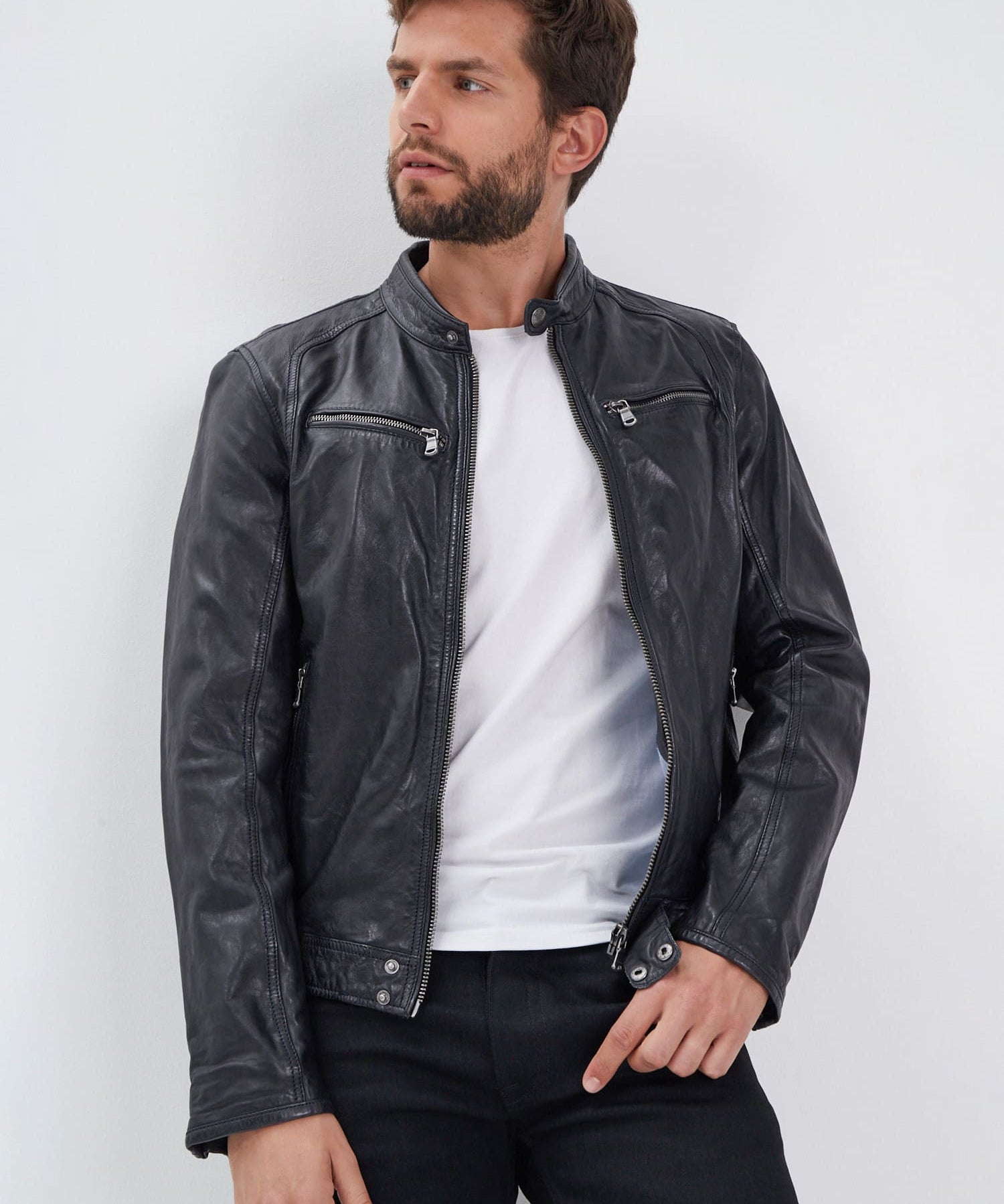 Dustin - Blouson cuir homme