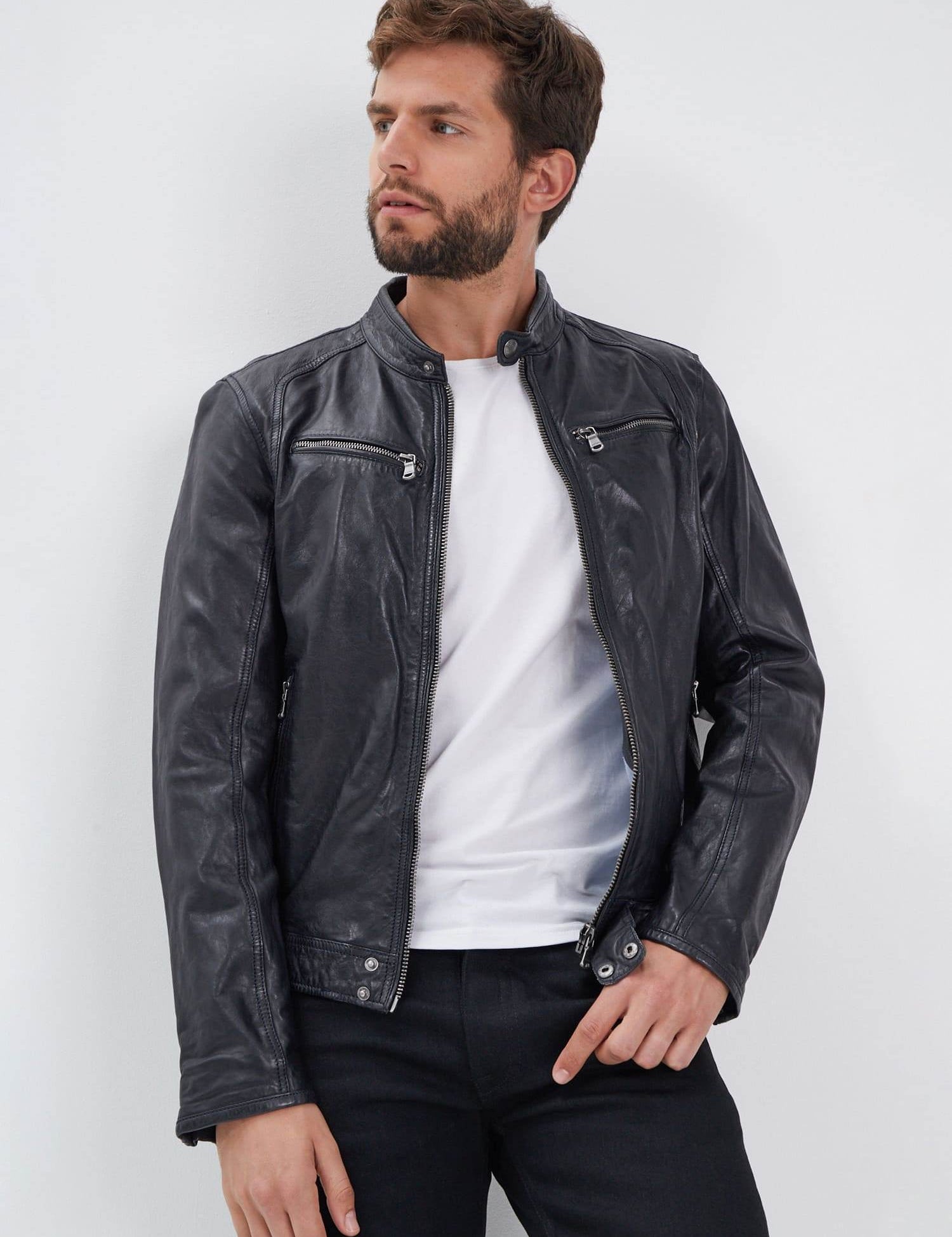 Dustin - Blouson cuir homme