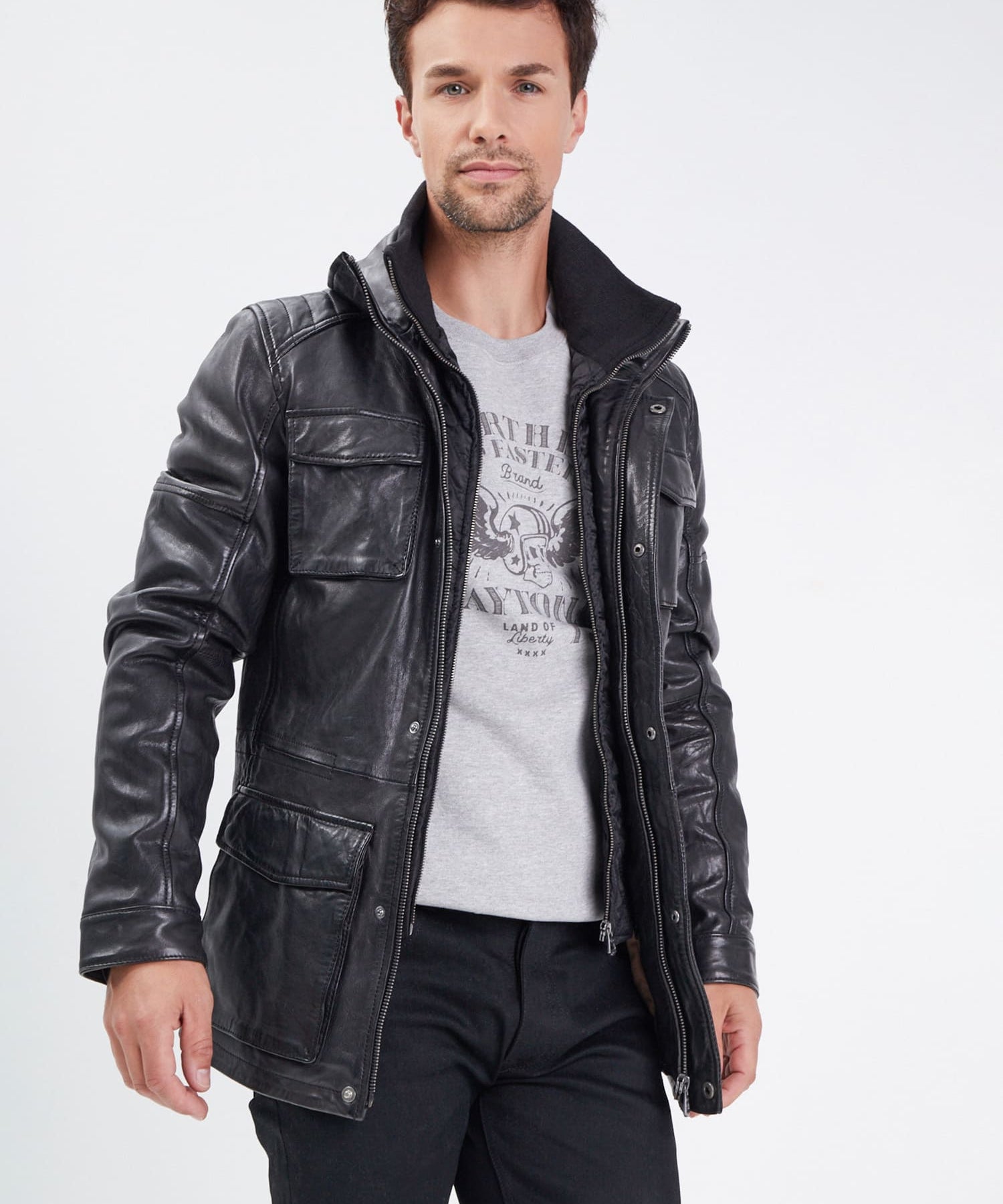 Rodeo - Veste cuir homme