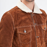 Trucker - Blouson sherpa trucker homme